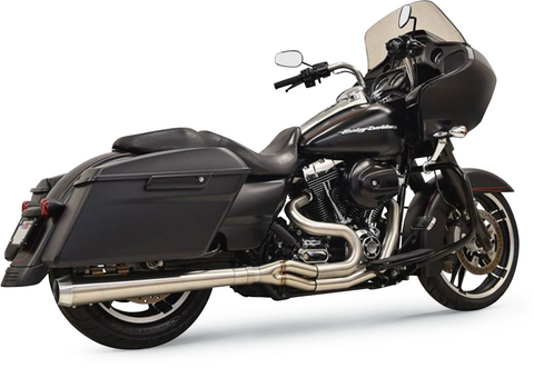 Bassani Road Rage Type III Exhaust System for 1995-16 Harley FL Touring models - Raw Stainless Steel - 1F11SS