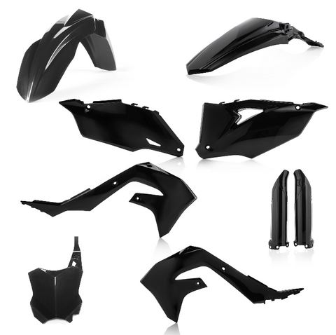 Acerbis Full Replacement Plastics Kit for Kawasaki KX models - Black - 2736290001