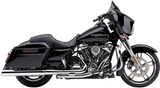 Cobra USA 909 Upper Cut Slip-On Mufflers for 1999-16 Harley FLH - Chrome - 6268