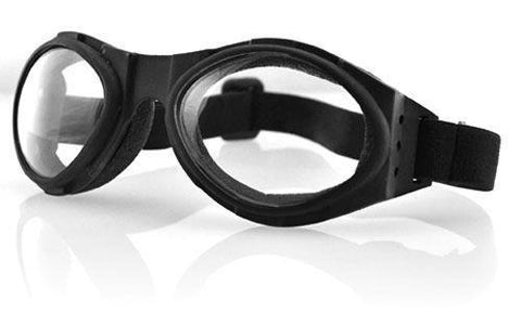 Bobster - BA001 - Bugeye Goggles - Black Frame - Clear Lens