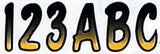 Hardline 200 Series Alphanumeric Vehicle ID Kit - Yellow Gradiation - YEBKG200