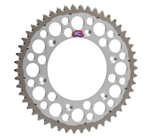 Renthal Twinring Sprocket - 520 Chain Pitch x 50 Teeth - Silver - 1540-520-50GPSI