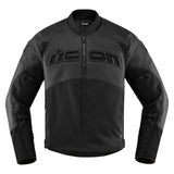 Icon Contra2 Perforated Leather Jacket - Stealth - X-Large