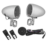 Kuryakyn Road Thunder Bluetooth Speaker Pods by MTX - Chrome - 2712
