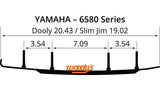 Woodys Dooly 60 Degree Runners for Yamaha Models - 6 Inch Carbide - DY6-6580