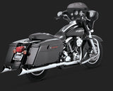 Vance & Hines 16799 Dresser Dual Header Pipes for '95-08 Harley-Davidson Touring- Chrome