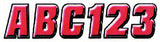 Hardline 500 Series Alphanumeric Vehicle ID Kit - Red Gradiation - REBLK500