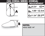 Zero Gravity Corsa Windscreen for 2007-12 Honda CBR600RR - Clear - 24-407-01