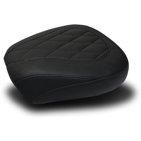 Mustang Wide Tripper Passenger Seat for 2008-20 Harley Touring models - Diamond/Black - 76695