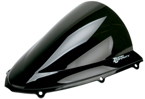 Zero Gravity Double Bubble Windscreen for 2006-19 Kawasaki ZX1400 Ninja ZX-14/14R - Dark Smoke - 16-274-19