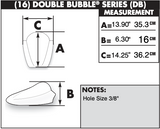 Zero Gravity Double Bubble Windscreen for 2007-10 / 2016 Suzuki GSF1250 Bandit S - Dark Smoke - 16-172-19