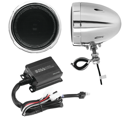 Boss Audio 1,000-Watt Bluetooth 3 inch Speaker Kit - Chrome - MC470B