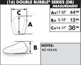 Zero Gravity Double Bubble Windscreen for 2007-08 Yamaha YZF-R1 - Clear - 16-540-01