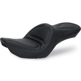 Saddlemen Explorer 2-Up Seat for 1996-03 Harley Dyna Wide Glide - Black/Smooth Stitched - 83G50JS