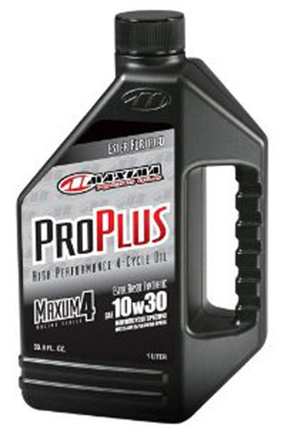 Maxima Racing Pro Plus+ Synthetic Engine Oil - 10W-30 - 1 Liter - Pack of 12