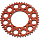 Renthal Ultralight Grooved Rear Sprocket - 520 Chain Pitch x 46 Teeth - Orange - 441U-520-46GPOR