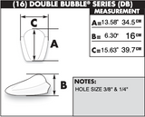 Zero Gravity Double Bubble Windscreen for 2003-04 Kawasaki Ninja ZX-6RR / Ninja ZX-6R - Light Smoke - 16-245-02