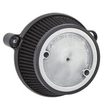 Arlen Ness Stage I Big Sucker Air Cleaner Kit for 2017-22 Harley M8 models - Black/Use OEM Cover - 18-318