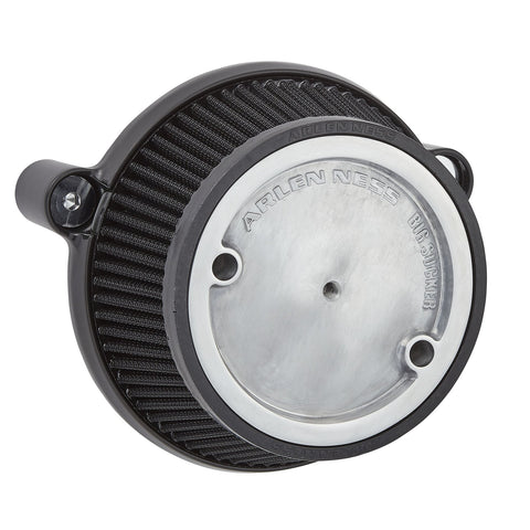 Arlen Ness Stage I Big Sucker Air Cleaner Kit for 2017-22 Harley M8 models - Black/Use OEM Cover - 18-318