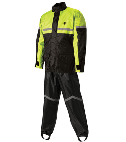 Nelson-Rigg SR-6000 Stormrider Rain Suit - Black/Hi-Viz Yellow - Small