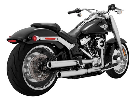 Vance & Hines Eliminator 300 Slip-Ons for Harley FL / FX Models - Satin Chrome - 16722