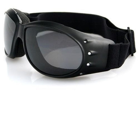 Bobster Cruiser Goggles - Black Frame/Smoked Reflective Lenses - BCA001R