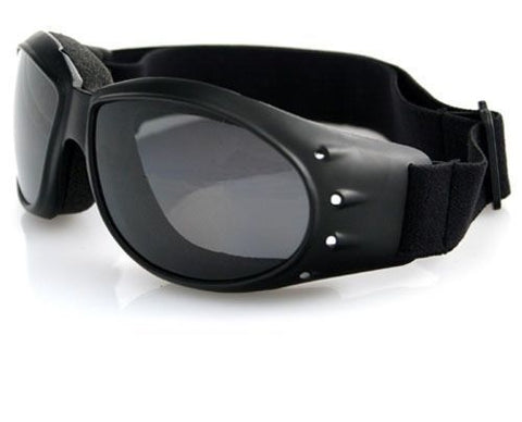 bobster bugeye goggles Bobster Cruiser Goggles - Black Frame/Smoked Reflective Lenses