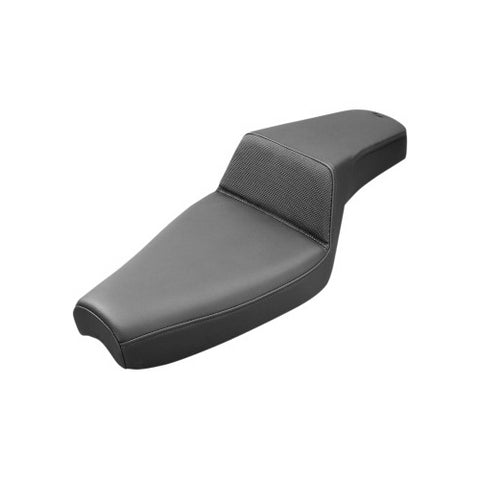 Saddlemen Step-Up 2-Up Seat for 2004-20 Harley Sportster models - Black/Gripper - 807-03-174