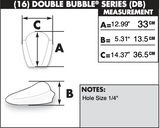 Zero Gravity Double Bubble Windscreen for 2009-14 Yamaha FZ6 R - Clear - 16-523-01