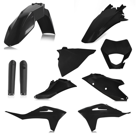 Acerbis Full Body Plastics Kit for 2021-22 Gas-Gas EC250/EC250F/EC300/EC300F - Black - 2872810001