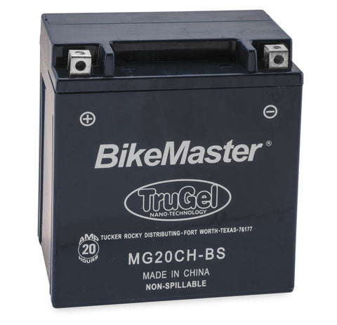 BikeMaster TruGel Battery - 12 Volt - MG20CH-BS