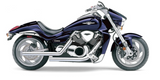 Cobra USA Dragsters Exhaust System for 2006-14 Suzuki VZR1800 Boulevard M109R - Chrome - 3621