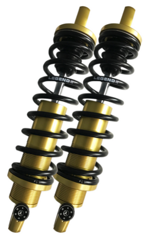 Legends REVO-A Adjustable Coil Suspension for 1999-22 Harley FL models - Gold/13in - 1310-1780