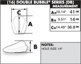 Zero Gravity Double Bubble Windscreen for 2011-14 Kawasaki ZX1000 Ninja ZX-10R - Clear - 16-263-01