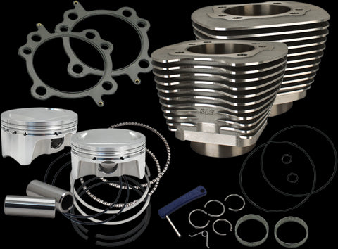 S&S Cycle 910-0481 Big Bore Cylinder Kit for Harley Dyna and Softail Models