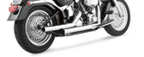 Vance & Hines Straightshots Exhaust System for Harley Softail models - Chrome - 17817