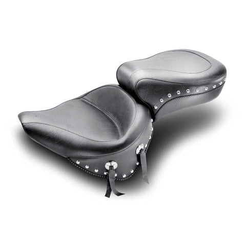 Mustang Studded Wide Super Touring 1-Piece Seat for 2000-06 Harley Softail models - 75072