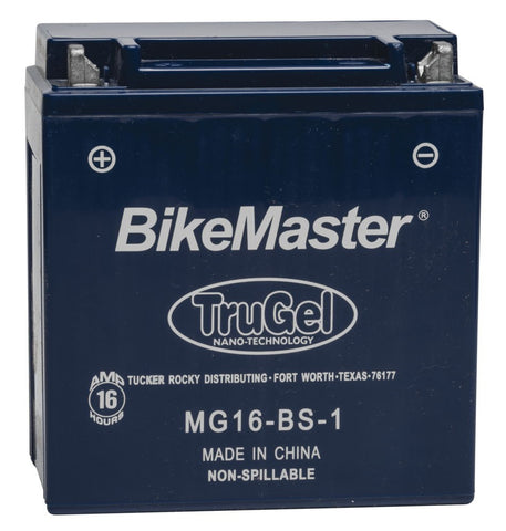 BikeMaster TruGel Battery - 12 Volt - MG16-BS-1