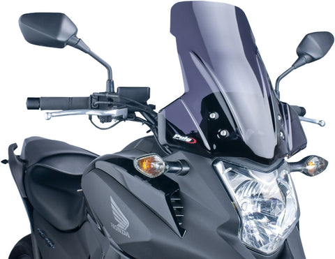 Puig Touring Windscreen for 2012-15 Honda NC700X - Dark Smoke - 5992F