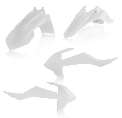 Acerbis Standard Plastic Kit for 2016-21 KTM 65 SX - White - 2449626811