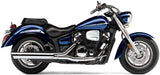 Cobra USA Scalloped Slip-On Mufflers for 2007-15 Yamaha XVS1300 V-Star - Chrome - 2275