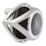 Arlen Ness Clear Tear Sucker Air Cleaner Kit for 2017-22 Harley M8 models - Chrome - 18-989