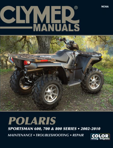 Clymer M366 Service & Repair Manual for 2002-10 Polaris Sportsman 600 / 700 / 800