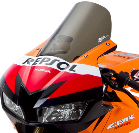 Zero Gravity Sport Touring Windscreen for 2013-20 Honda CBR600RR - Light Smoke - 23-408-02