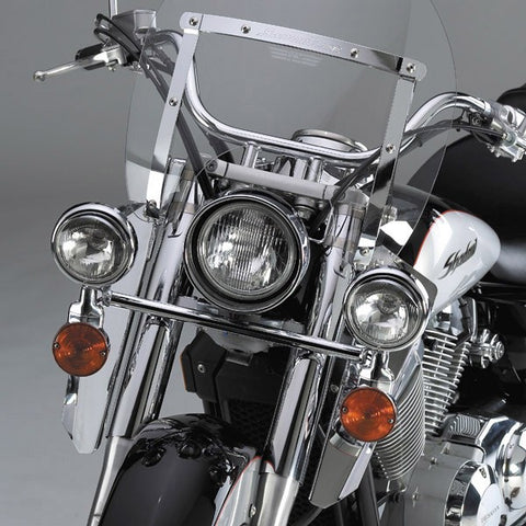 National Cycle N76601 - Switchblade Windshield Lowers for Honda - Kawasaki and Yamaha - Chrome