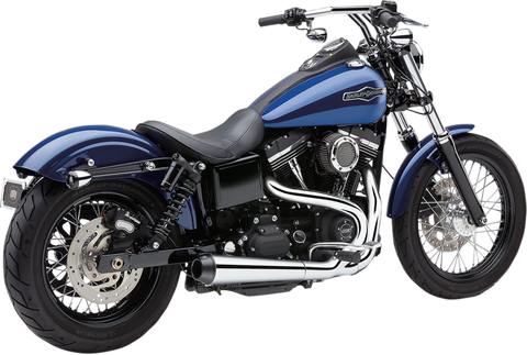 Cobra El Diablo 2-into-1 Exhaust for 2012-17 Harley Dyna Models - Chrome - 6477