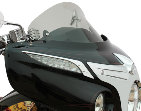 Klock Werks Flare Windshield for 2014-21 Indian Chieftain / Roadmaster models - 10 inch - Tint