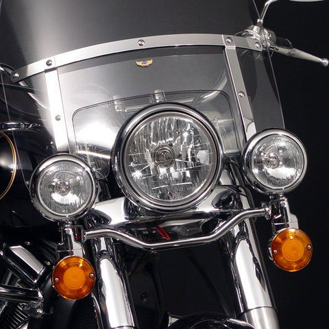 National Cycle Steel Spotlight Bar for Kawasaki VN2000 Models - Chrome - N945