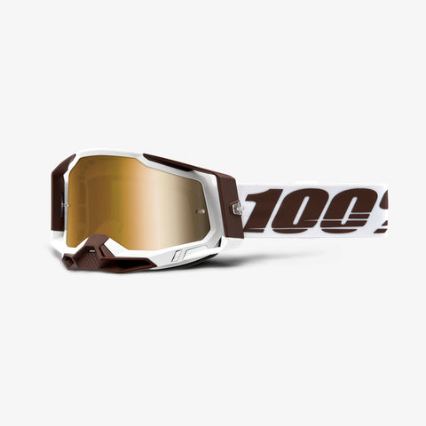 100% Racecraft 2 Goggles - Snowbird with True Gold Lens