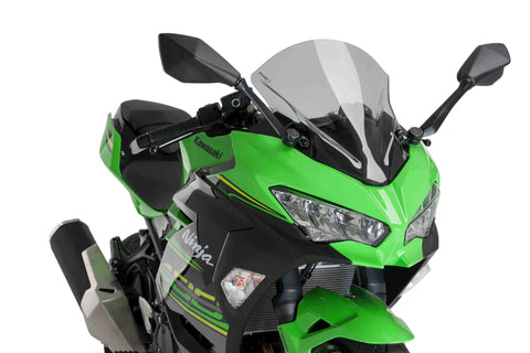 Puig Z-Racing Windscreen for Kawasaki EX400 Ninja 400 - Smoke - 9976H